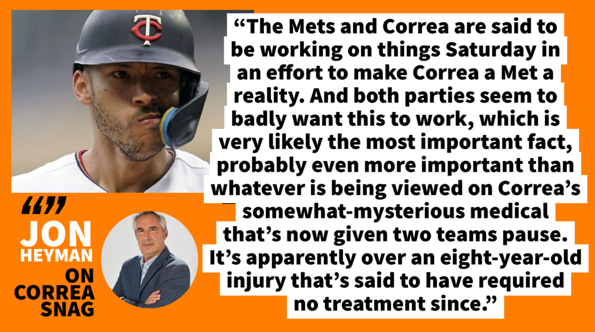 Mets reportedly concerned with Correa after physical