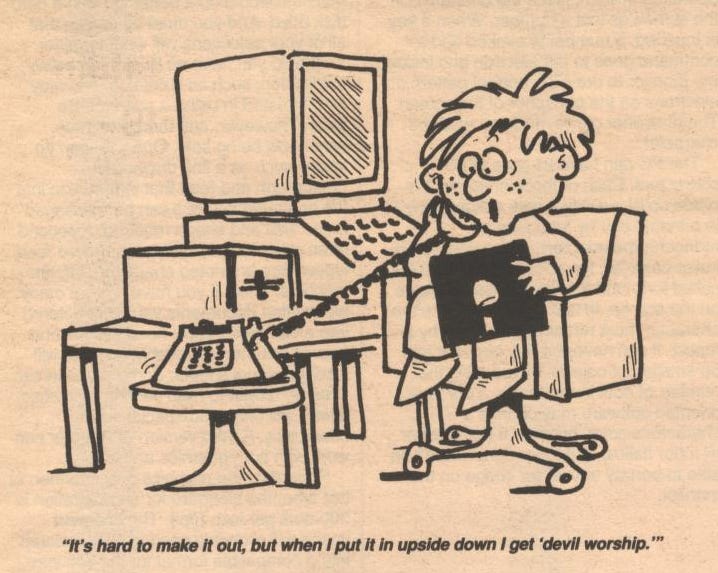 Who is this computer comic strip cartoonist from the 1980s?
