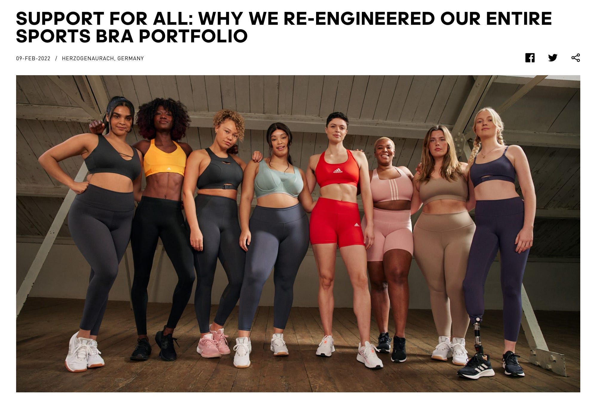 BBC - Photos of bare breasts in Adidas sports bra adverts
