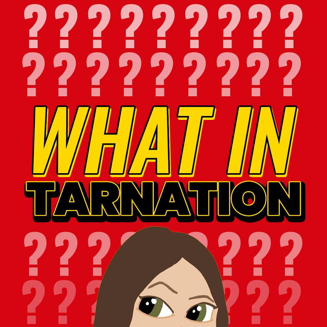 What in tarnation? w/Kassy Dillon logo