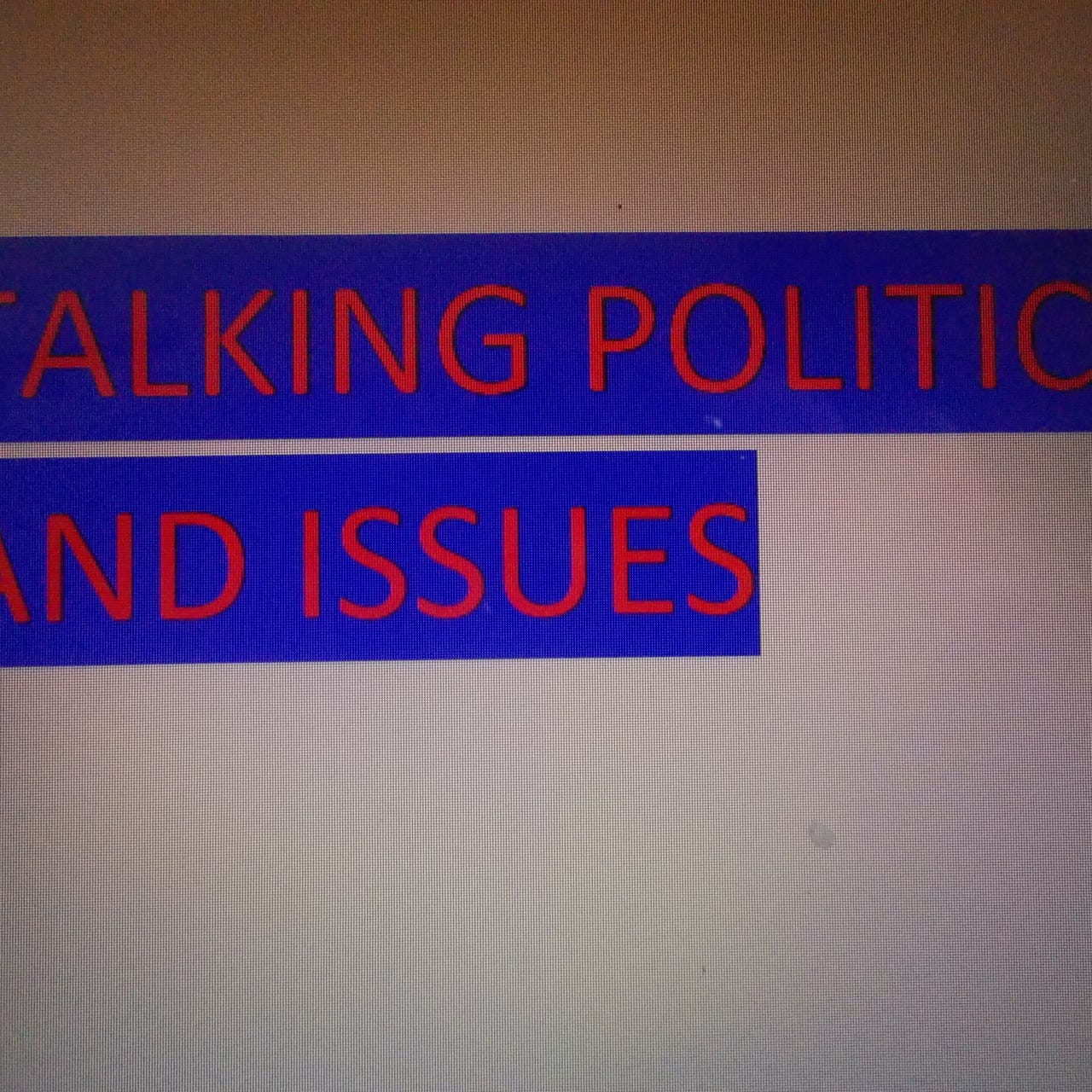 Talking Politics and Issues Newsletter logo