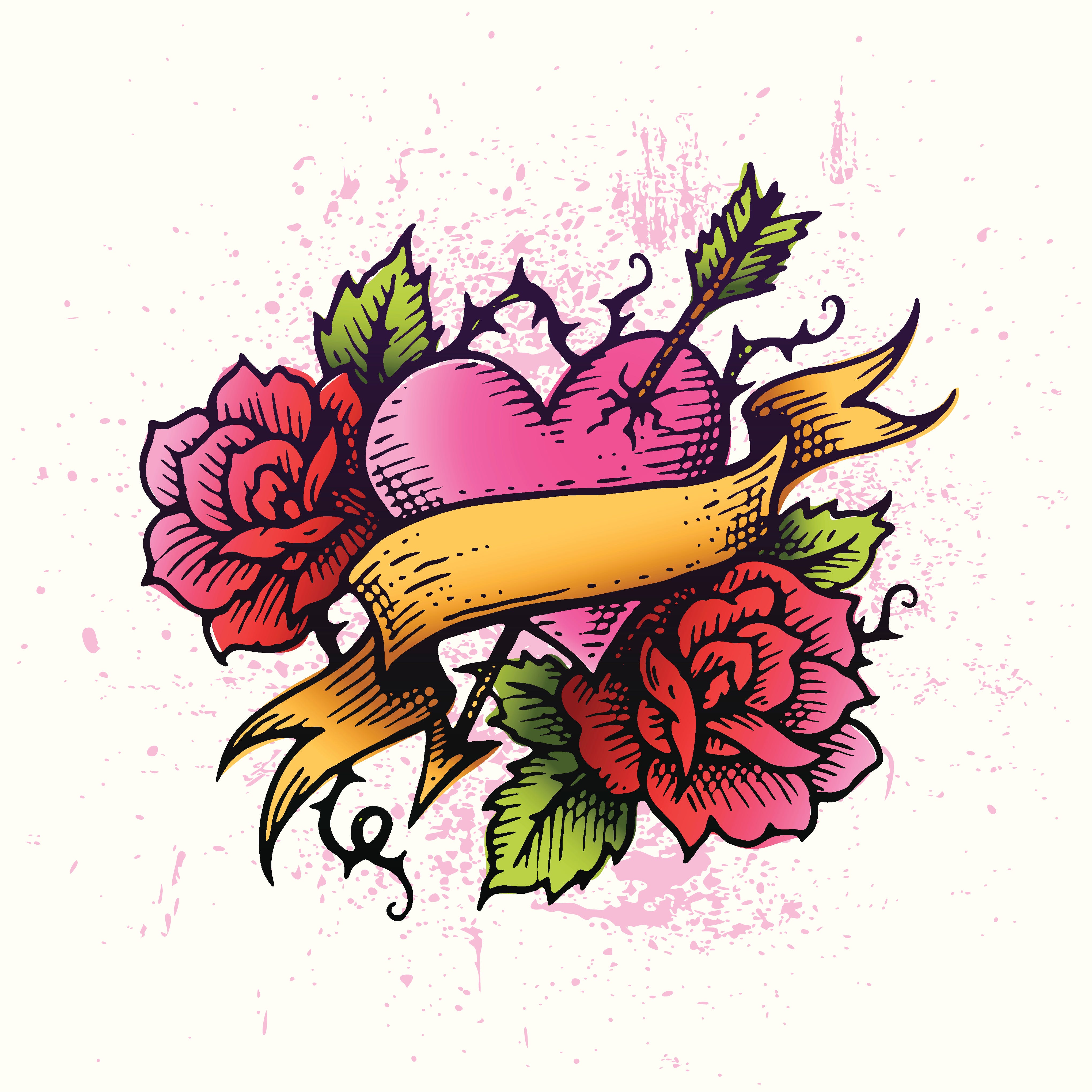 Illustration of Flowers. Sketch for Tattoo Stock Illustration -  Illustration of associated, drawing: 131018164