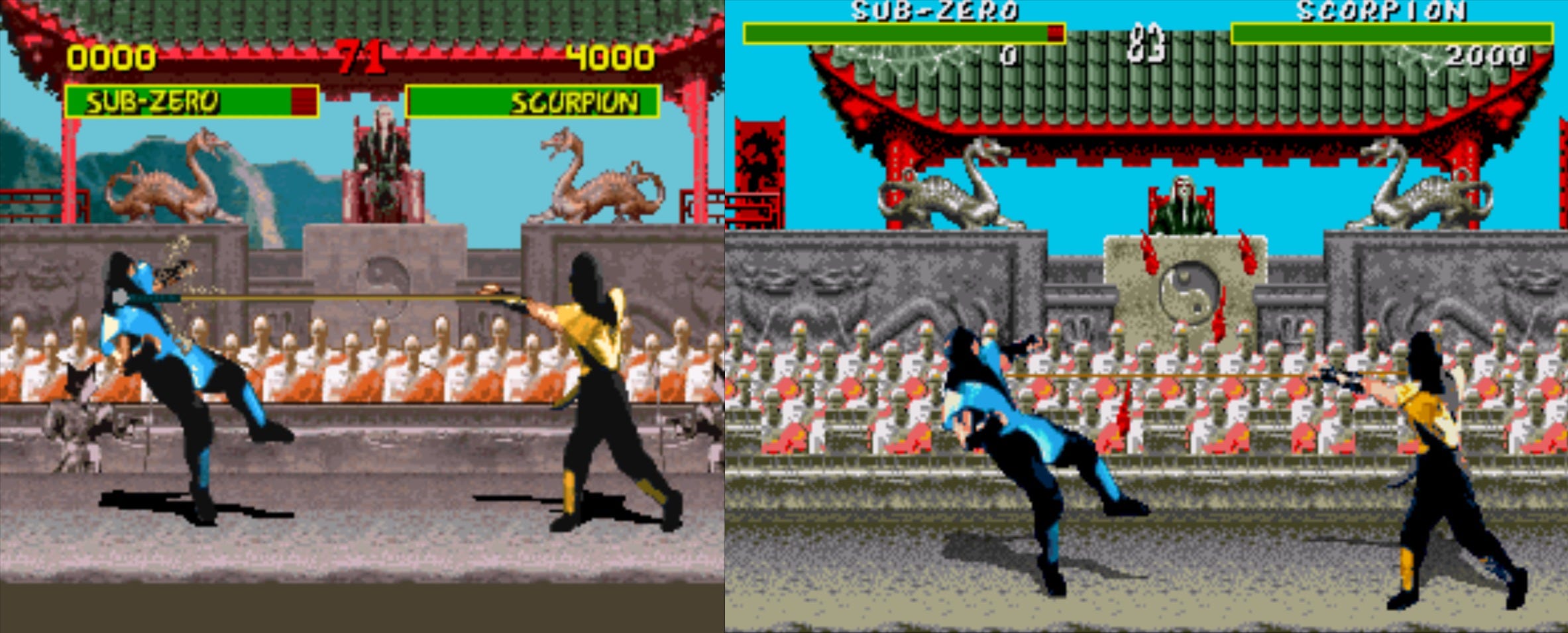 Play SNES Mortal Kombat II (USA) Online in your browser 