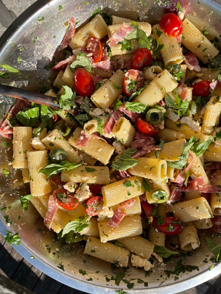 A Pasta Salad to Eat All Summer Long - by Alexis deBoschnek