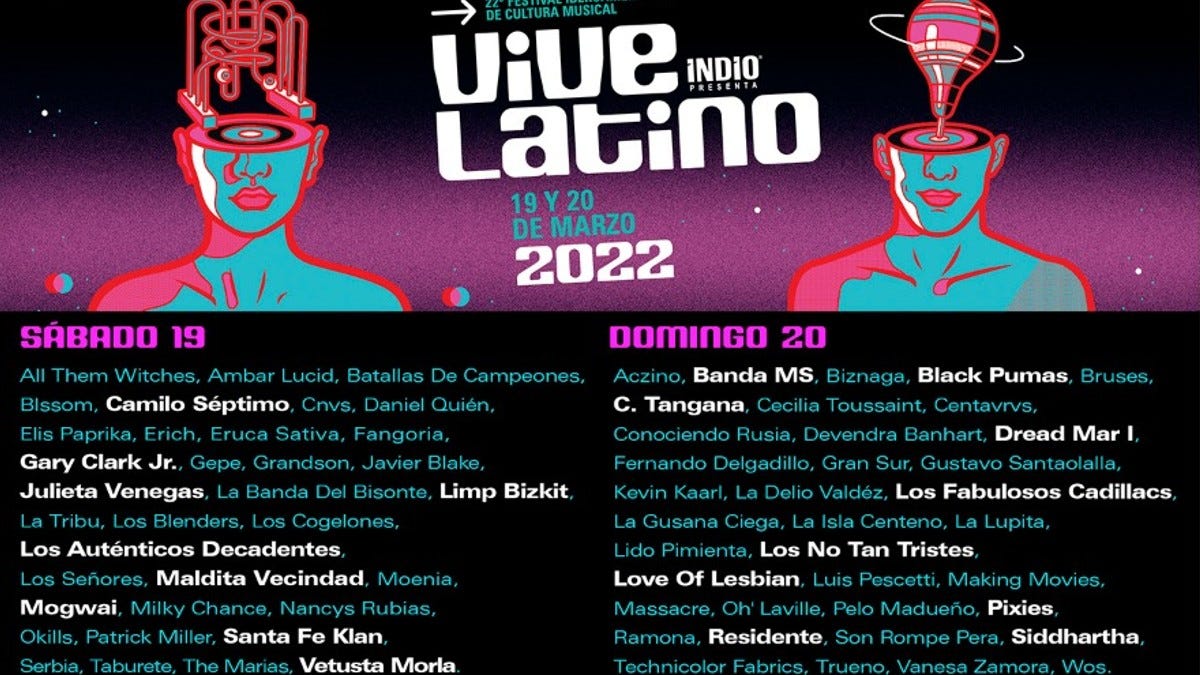 Ahí les van unas recomendaciones de bandas para el Vive Latino