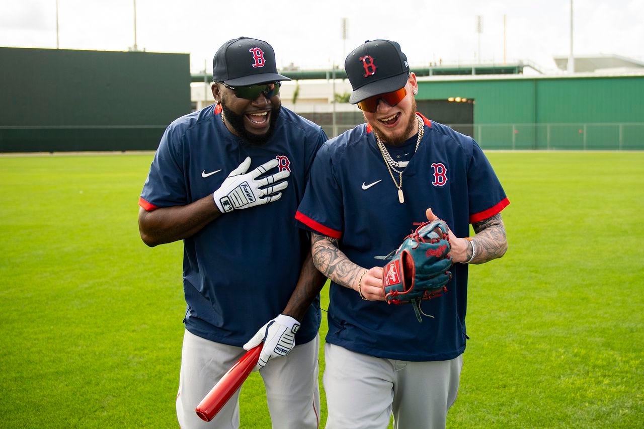 Beyond the Monster: Alex Verdugo meets David Ortiz for the first time  before 2020 Spring Training