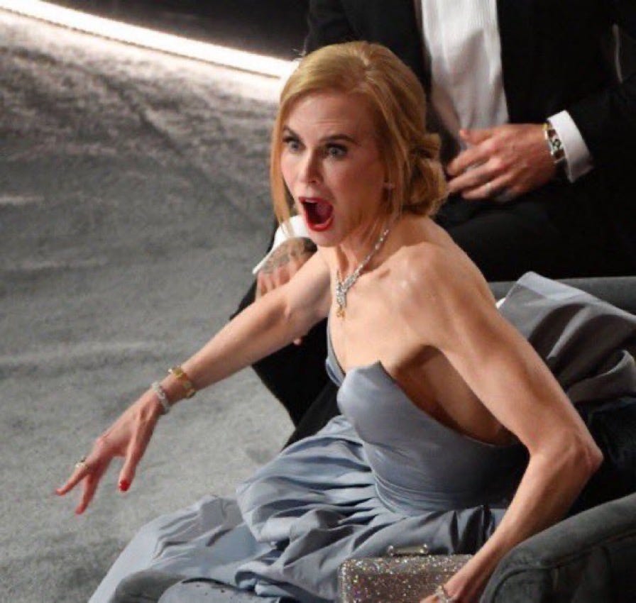 Nicole Kidman shines in custom-made Louis Vuitton dress for
