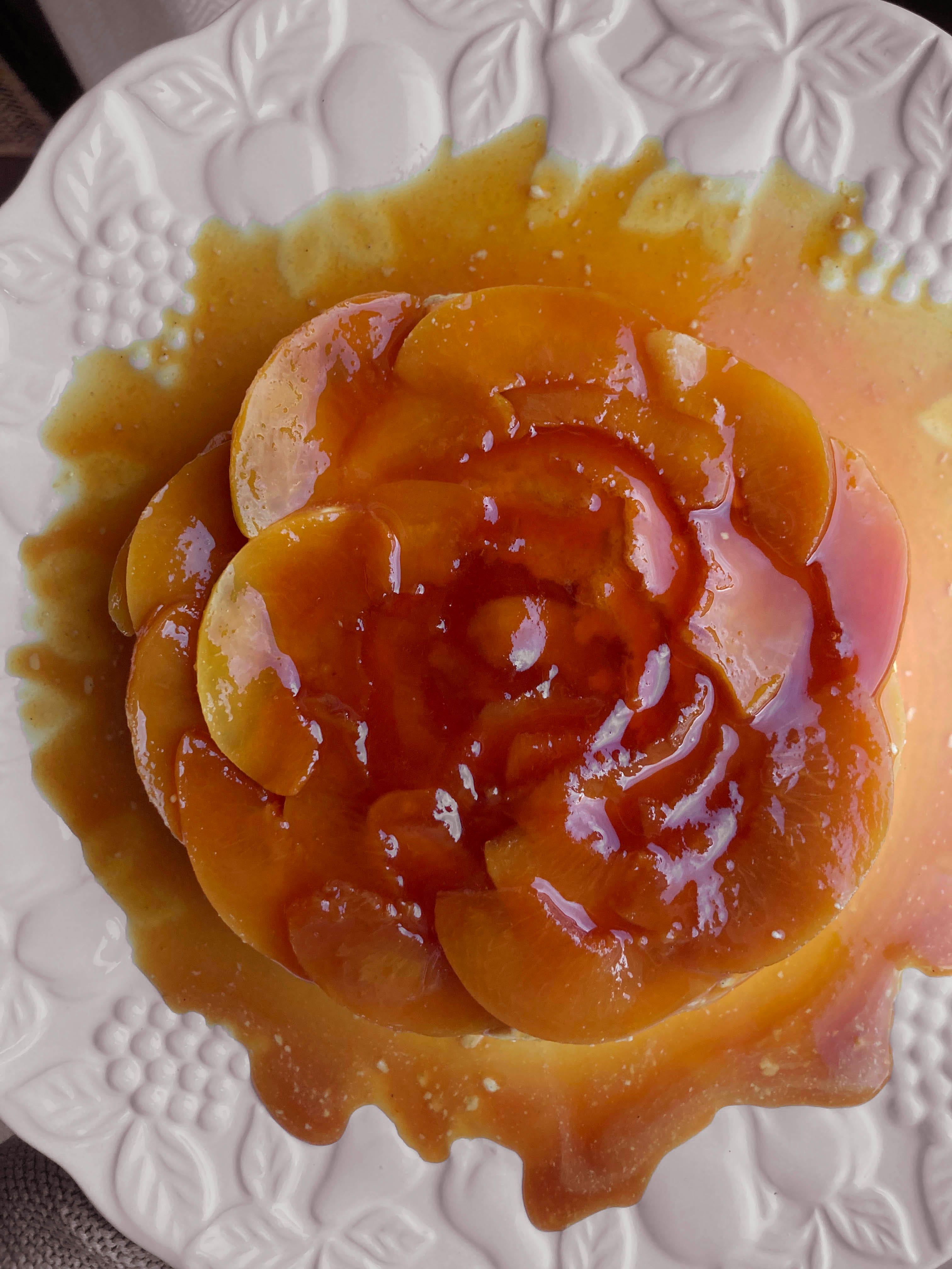 Kitchen Project #24: Peach creme caramel - by Nicola Lamb