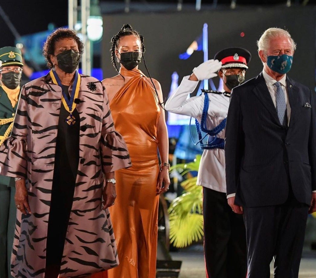 Rihanna and Prince Charles the Night Barbados Celebrates Becoming a Republic