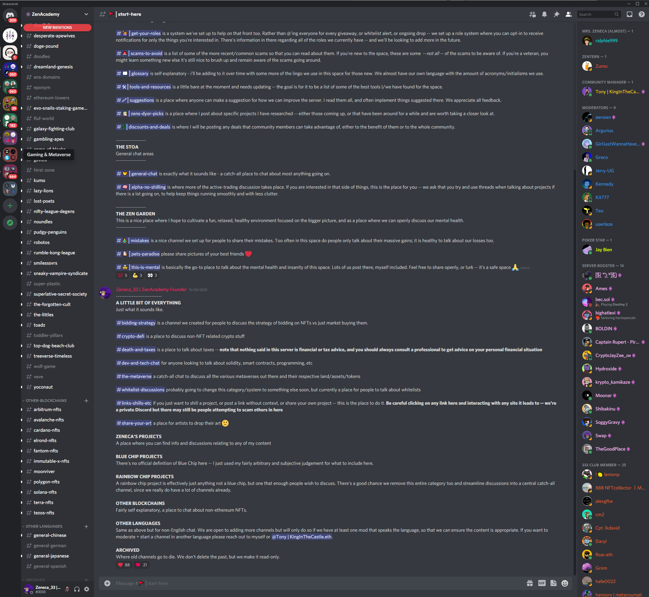 Discord where there is full of scam links