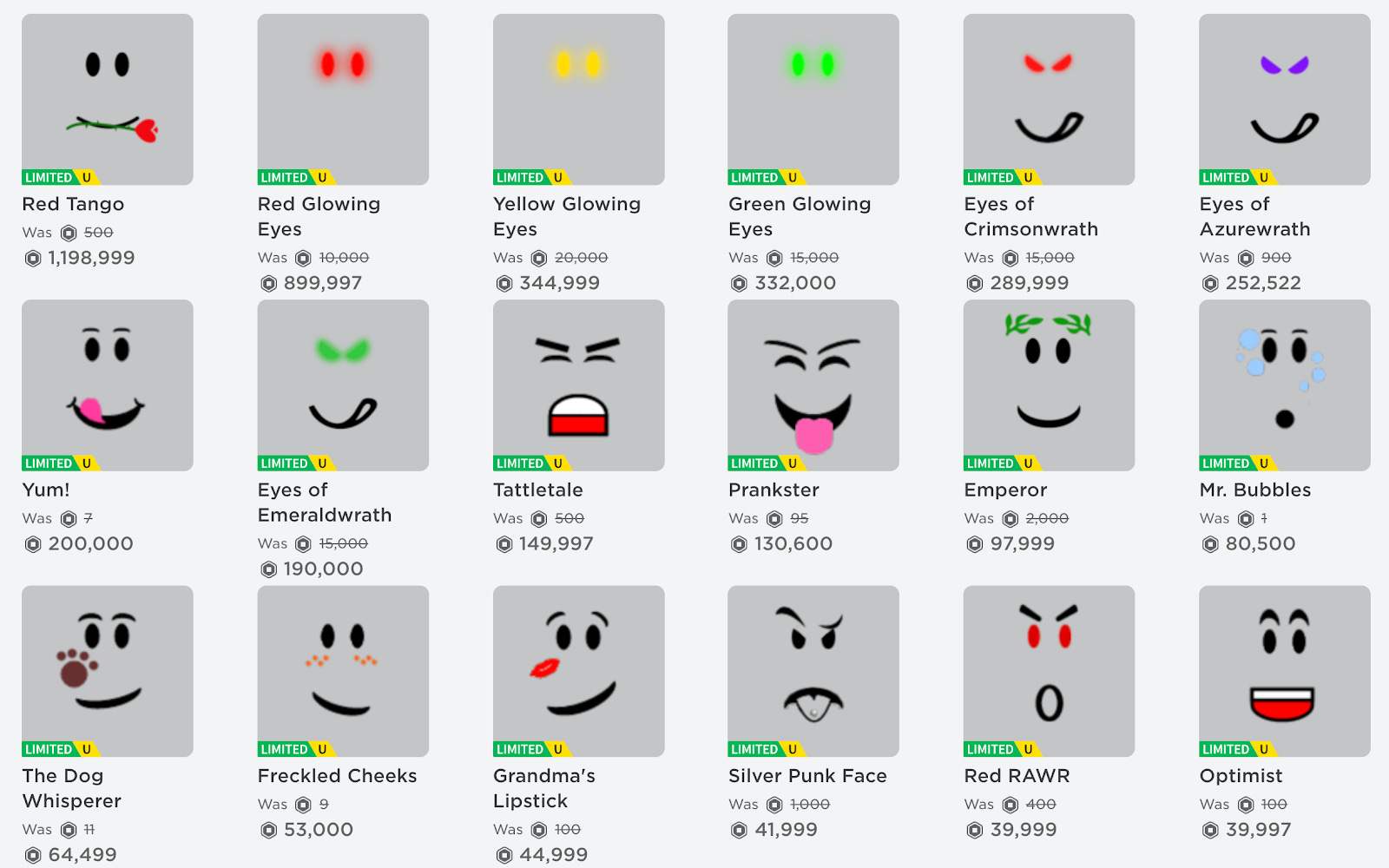 NEW ROBLOX FACES ARENT LIMITED! SHOULD YOU BUY? WILL GET GO