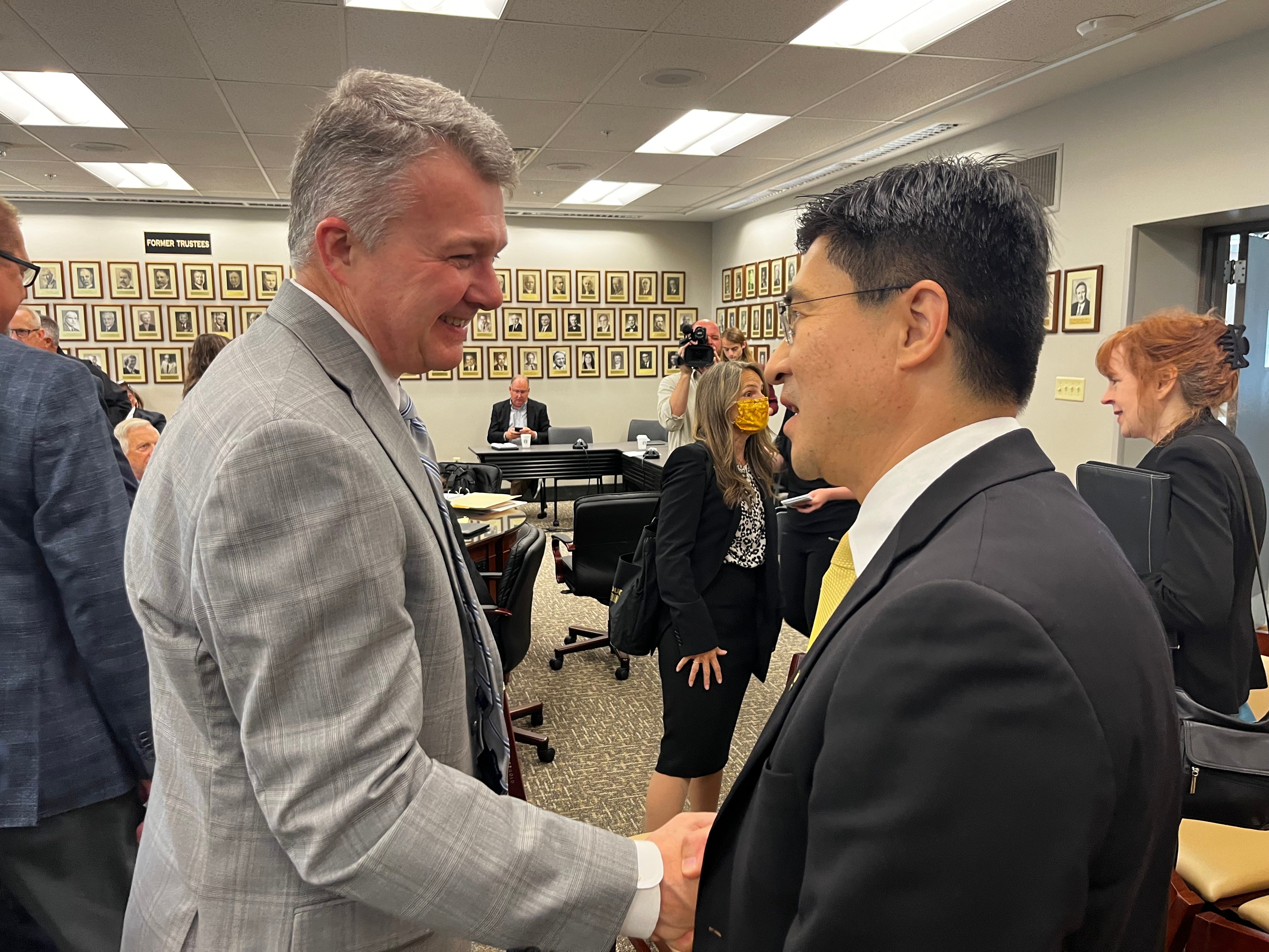 Campus stunner: Mitch Daniels leaving, Chiang named next Purdue president  in surprise announcement