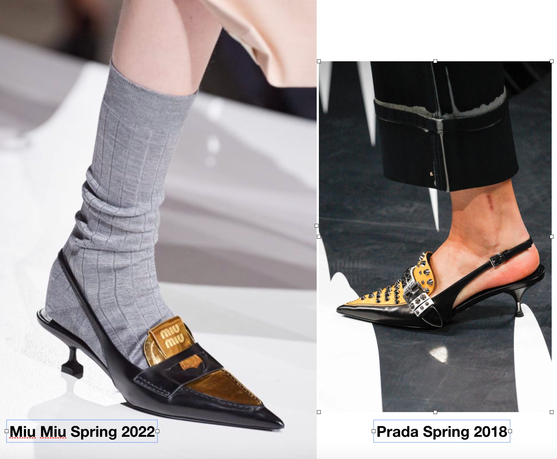 Kitten heel loafers: the solution to an age-old footwear conundrum?