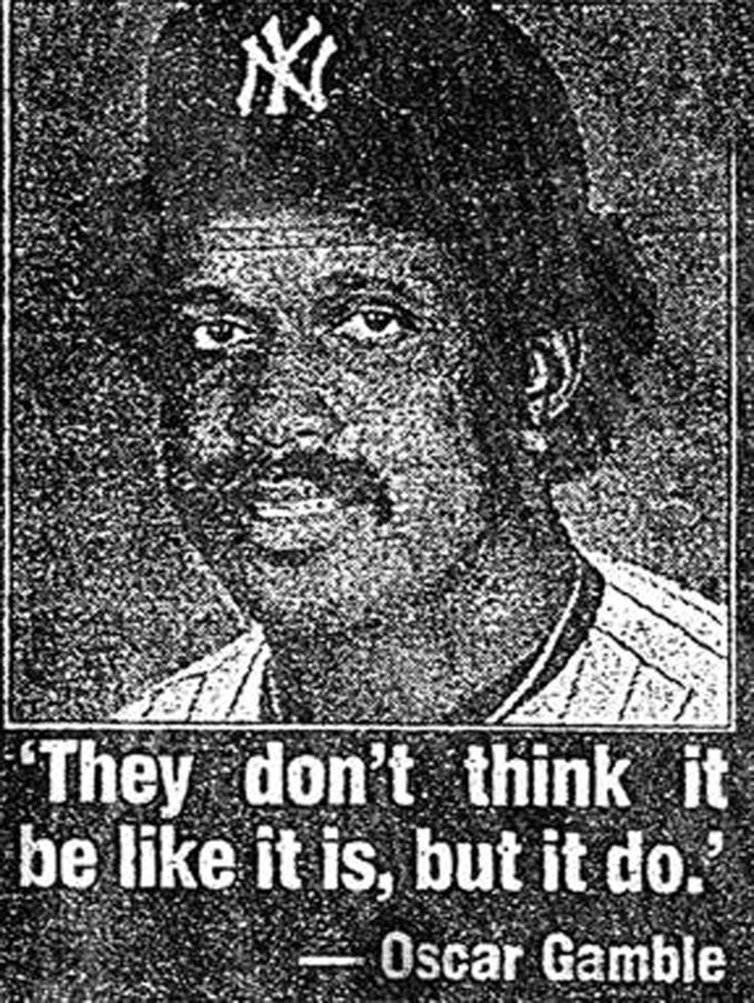 Tears For Oscar Gamble