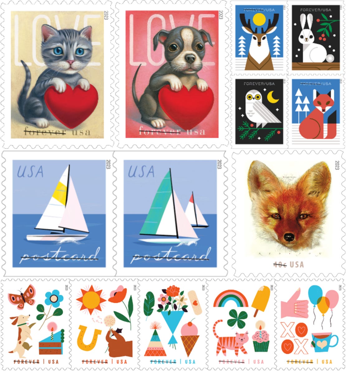 Stamp Announcement: Winter Woodland Animals Stamps