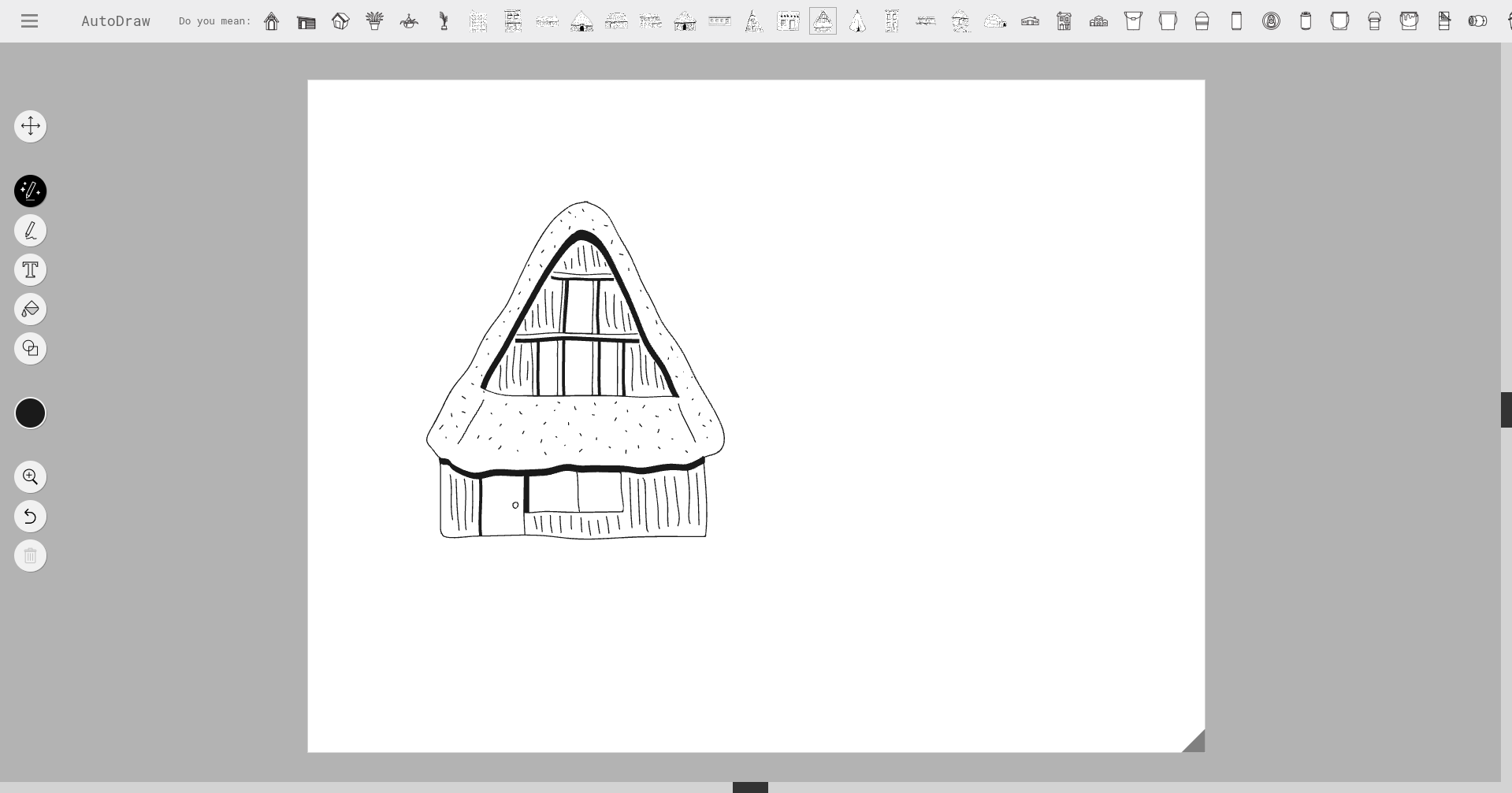 A.I. + Rough Drawing = Google Autodraw