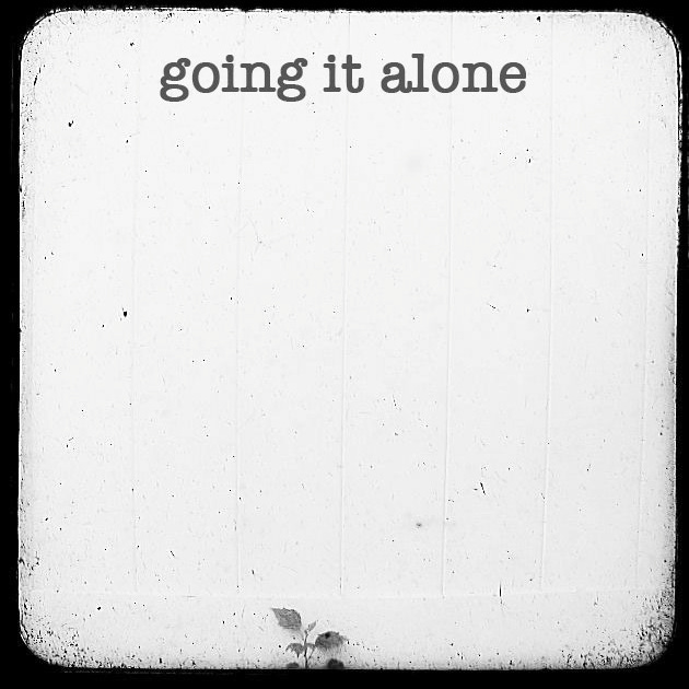 Artwork for going it alone