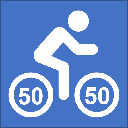 50 Miles in 50 States logo