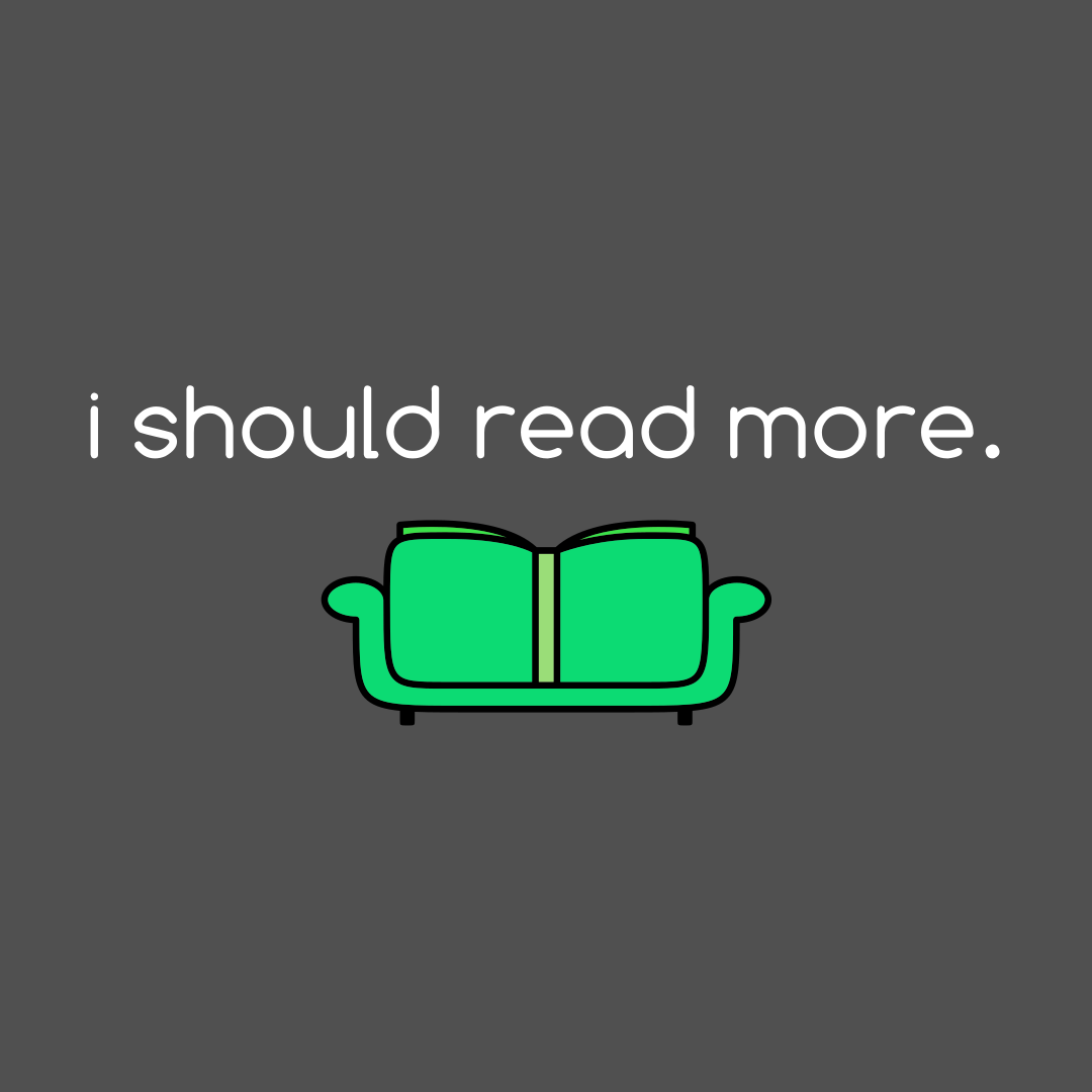 i should read more. logo