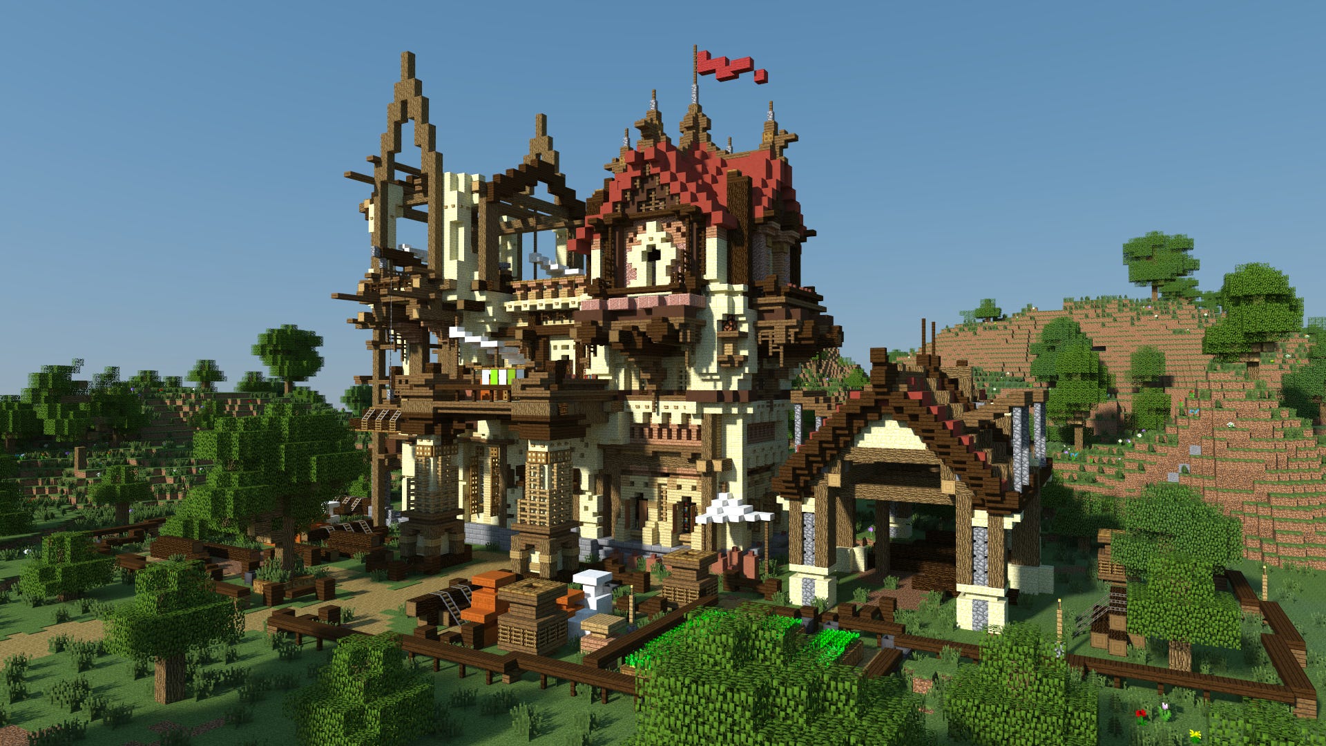 Big Medieval House para Minecraft