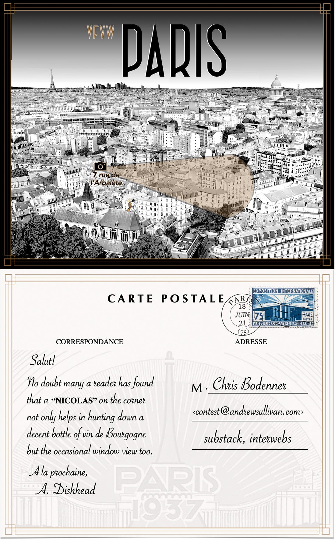 Carte postale originale (lot) - Le Clap Store