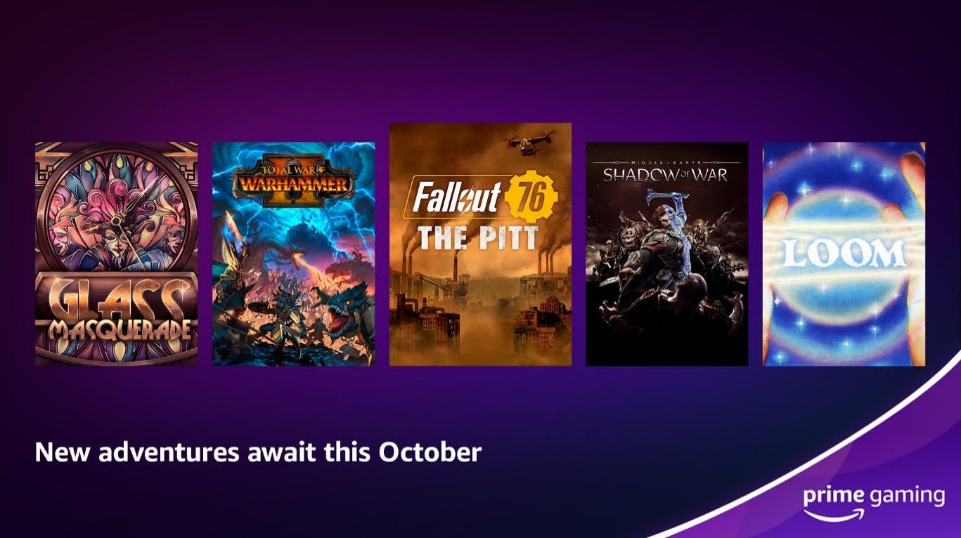 Get 7 free games with  Prime Gaming this October