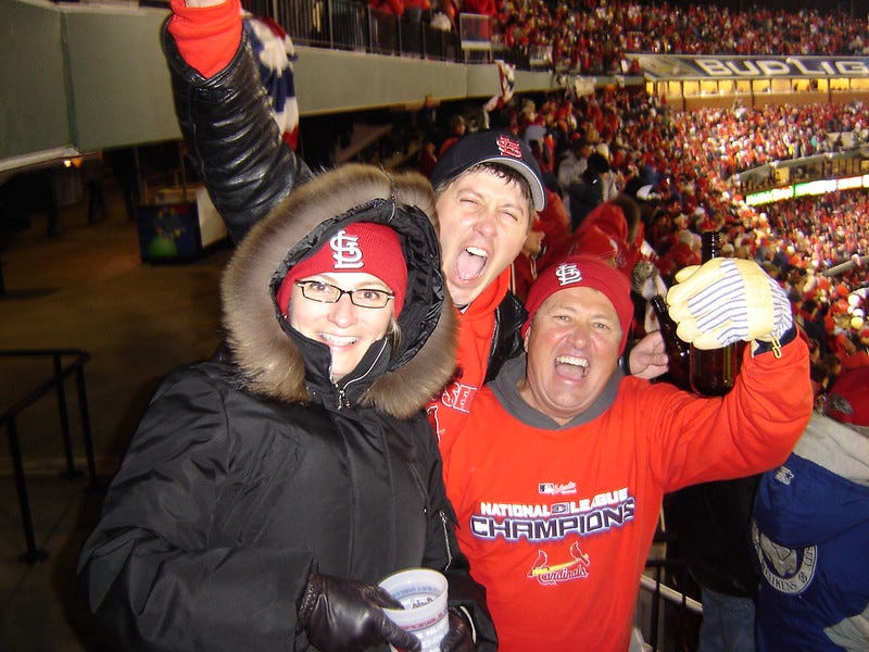 A woman was grazed by a stray bullet attending St. Louis Cardinals game at  Busch Stadium