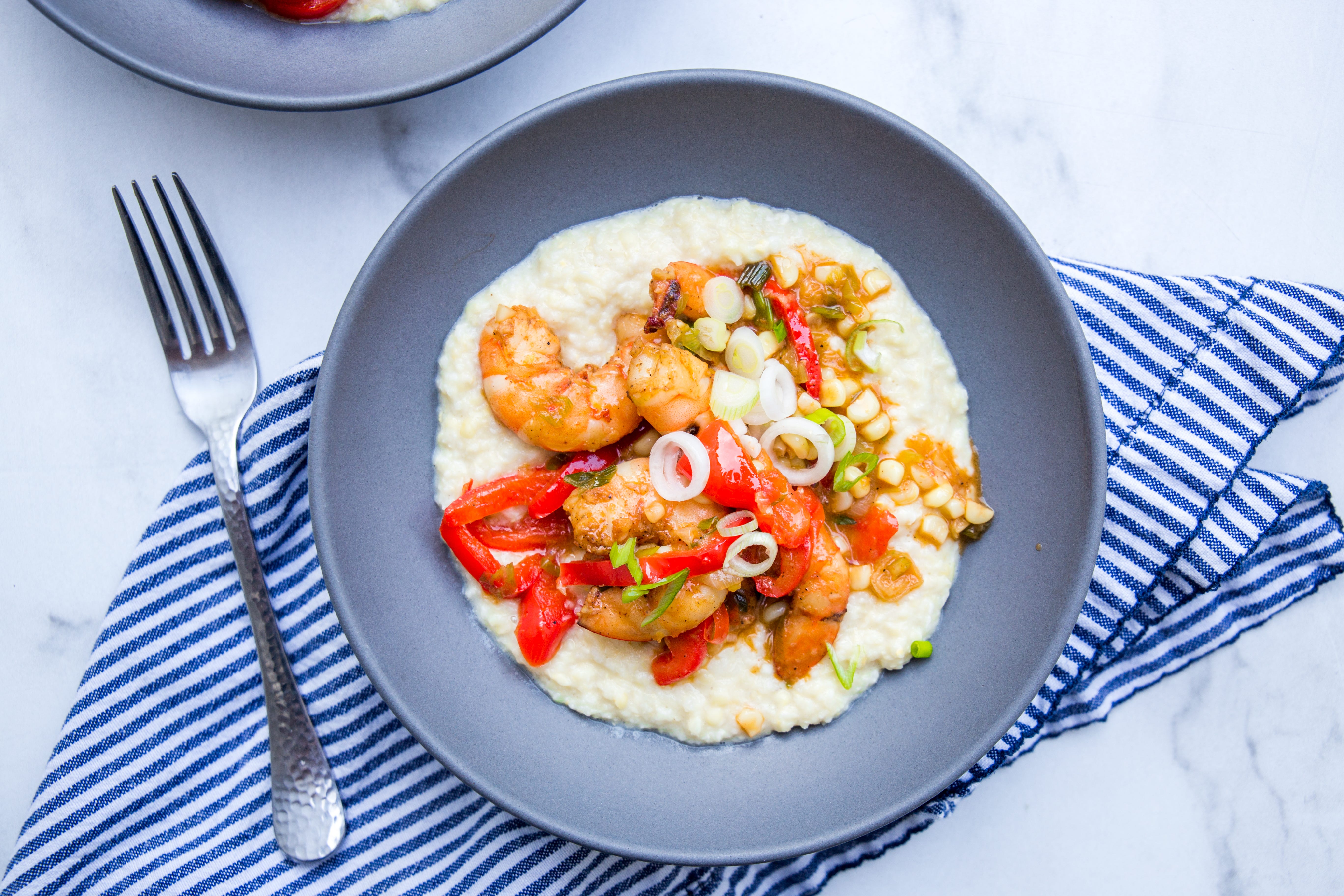 Seared Shrimp and Charred Corn Grits – Field Company