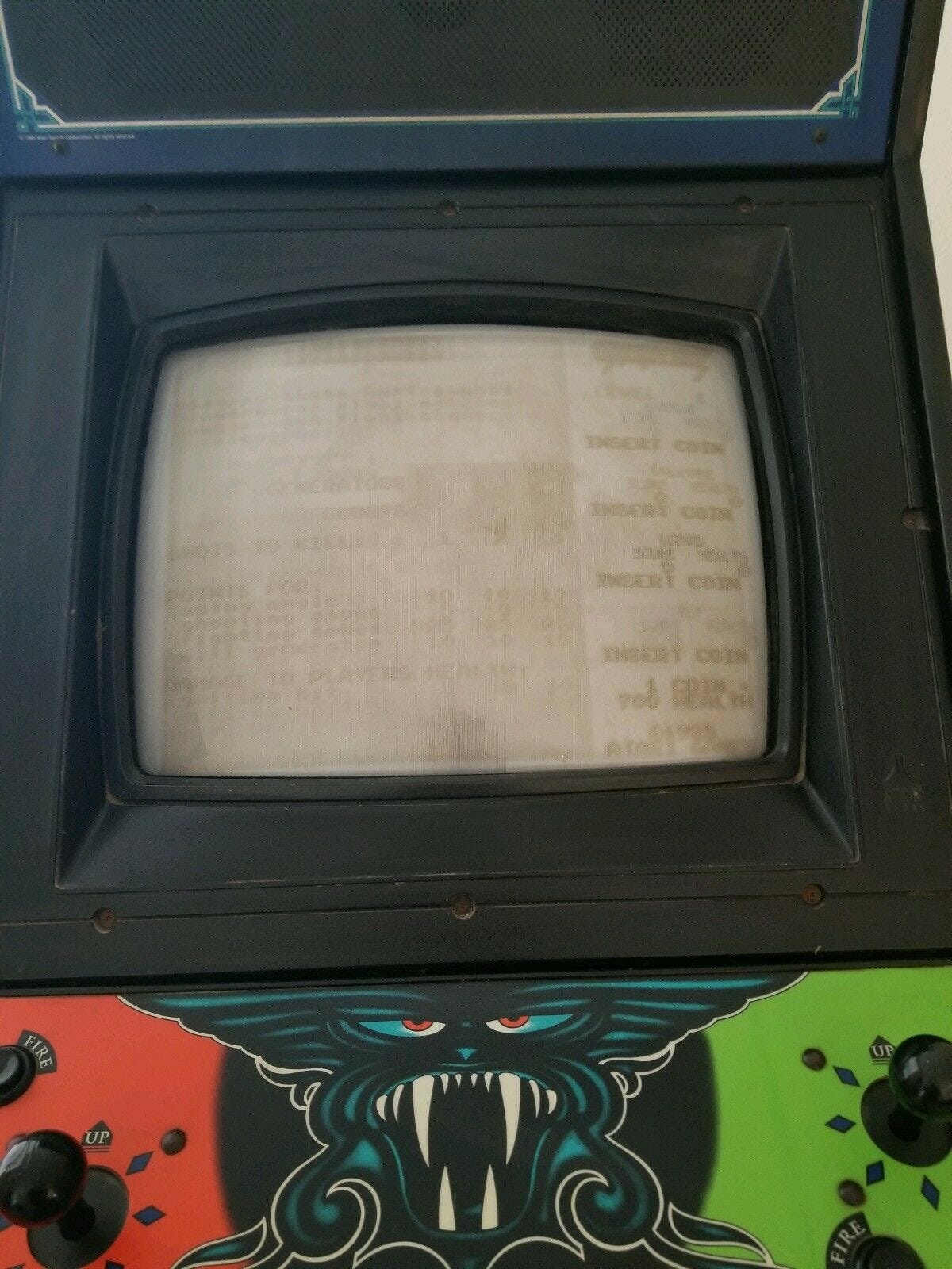 Would this be consider a monitor burn? - Arcade Technical and