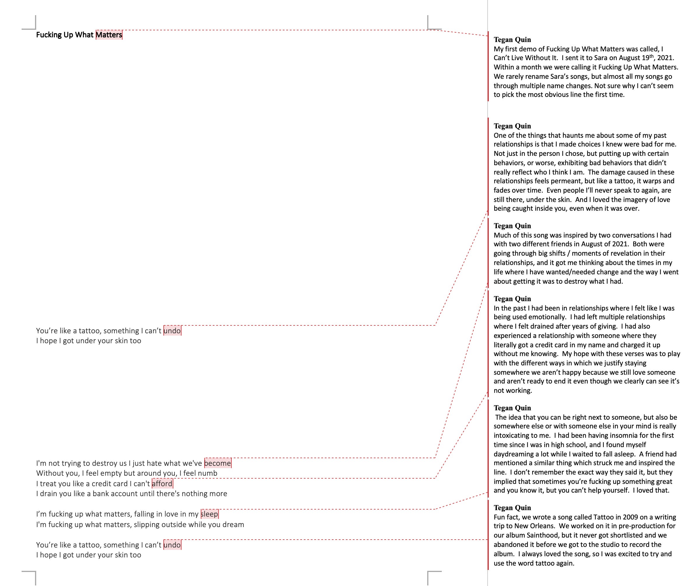 Fucking Up What Matters