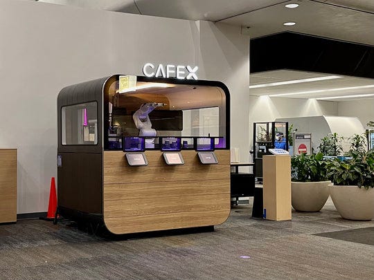 Alexa Robot Coffee Maker Brews Coffee, Speaks For Itself