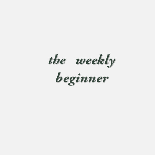 The Weekly Beginner