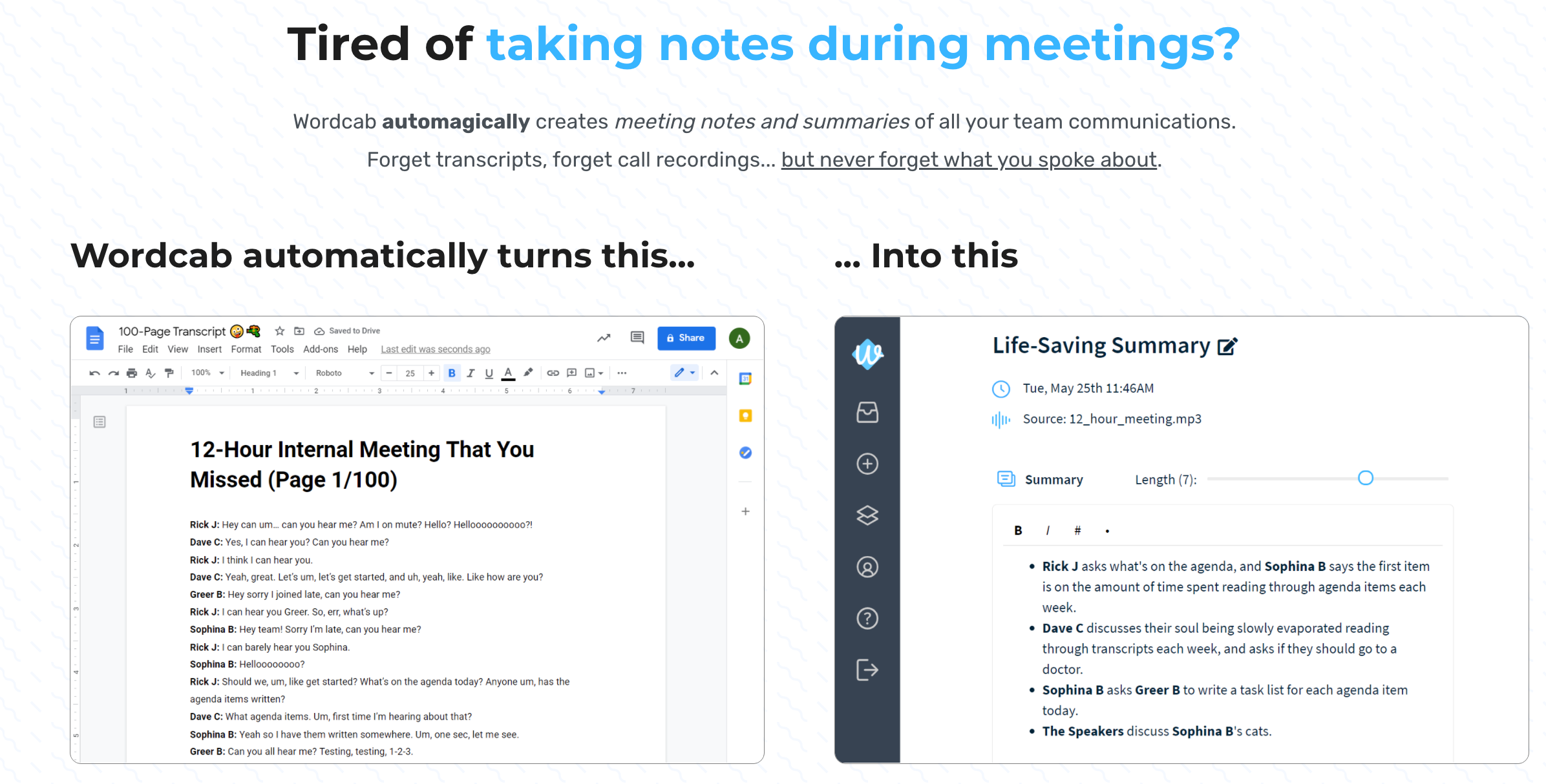 AI notetaker to transcribe, summarize, analyze meetings