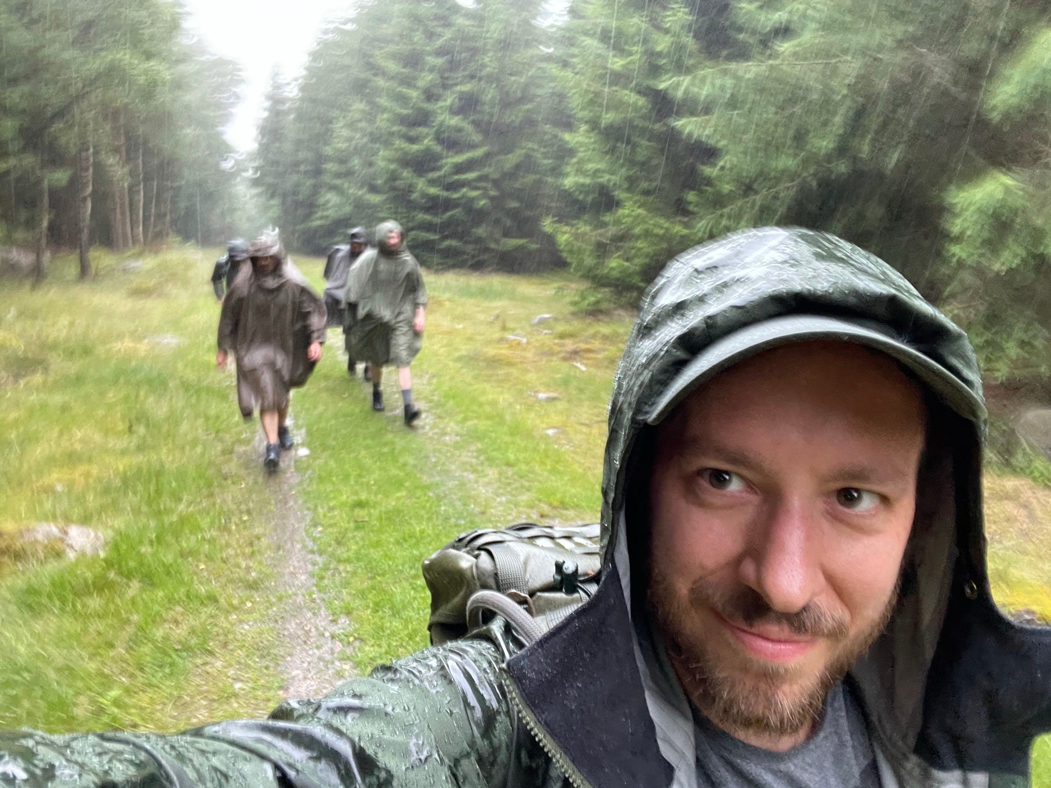 rucking in the rain is one of the best forms of rucking!