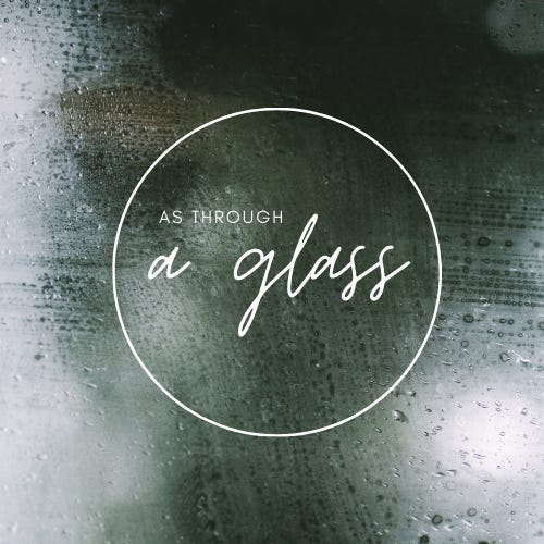 as through a glass logo