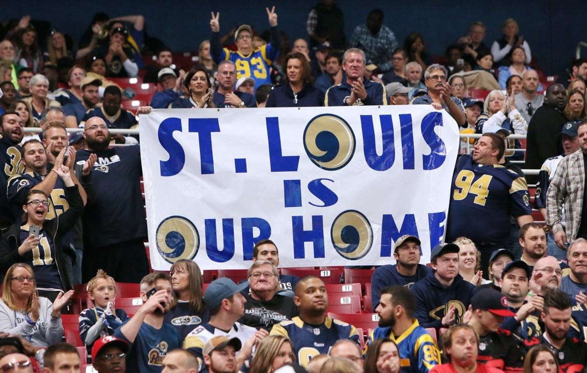 NFL, Rams Facing $1 Billion Settlement in St. Louis Relocation Lawsuit? -  InsideHook