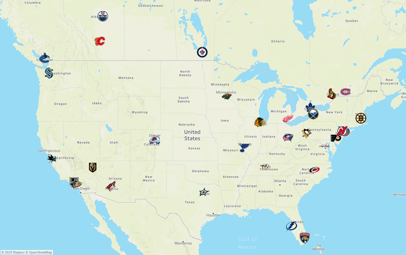 Updated (FINAL) 2020-2021 NHL Re-Alignment Map : r/stlouisblues