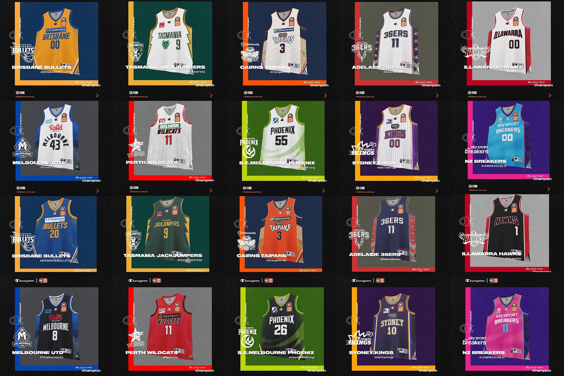 NBL 2021/22 Champion Home/Away Jerseys have dropped. Thoughts