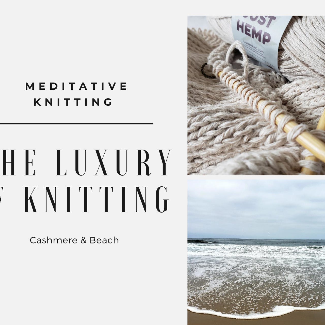 The Luxury of Meditative Knitting  logo