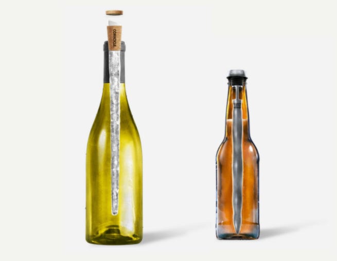 Chillsner by Corkcicle - 2 Pack - In-Bottle Beer Chiller - Keeps Beer Cool