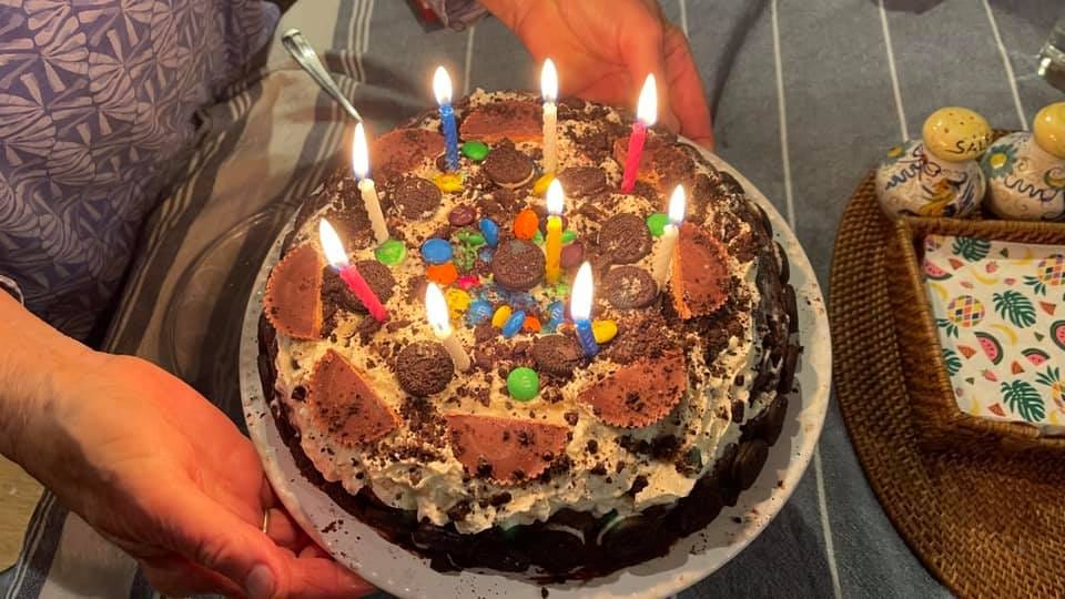 Cakes for any occasion. A Cold Rock ice-cream cake rocks though. Happy 18th  Madi. Have a great one. #18thbirthday #coldrock #col… | Cream cake, Cake,  Ice cream cake