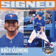 Rogers Clemens's son Kacy drafted by Blue Jays