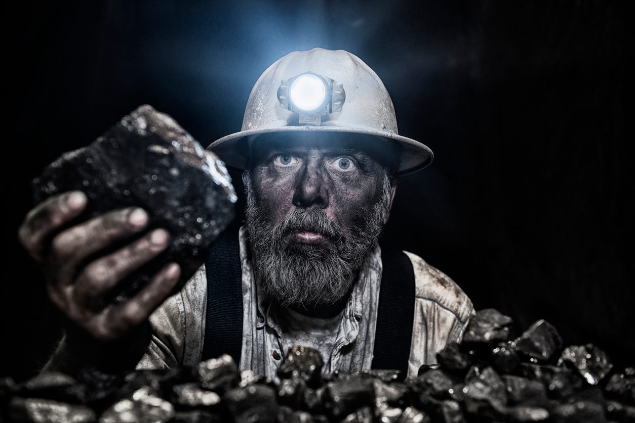 Must a mine. Угольщик весь в золе. Miner Wear.