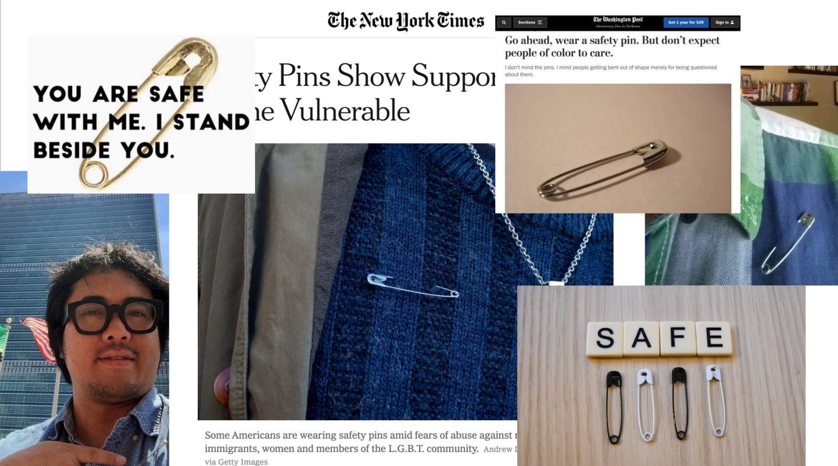 Go ahead, wear a safety pin. But don't expect people of color to