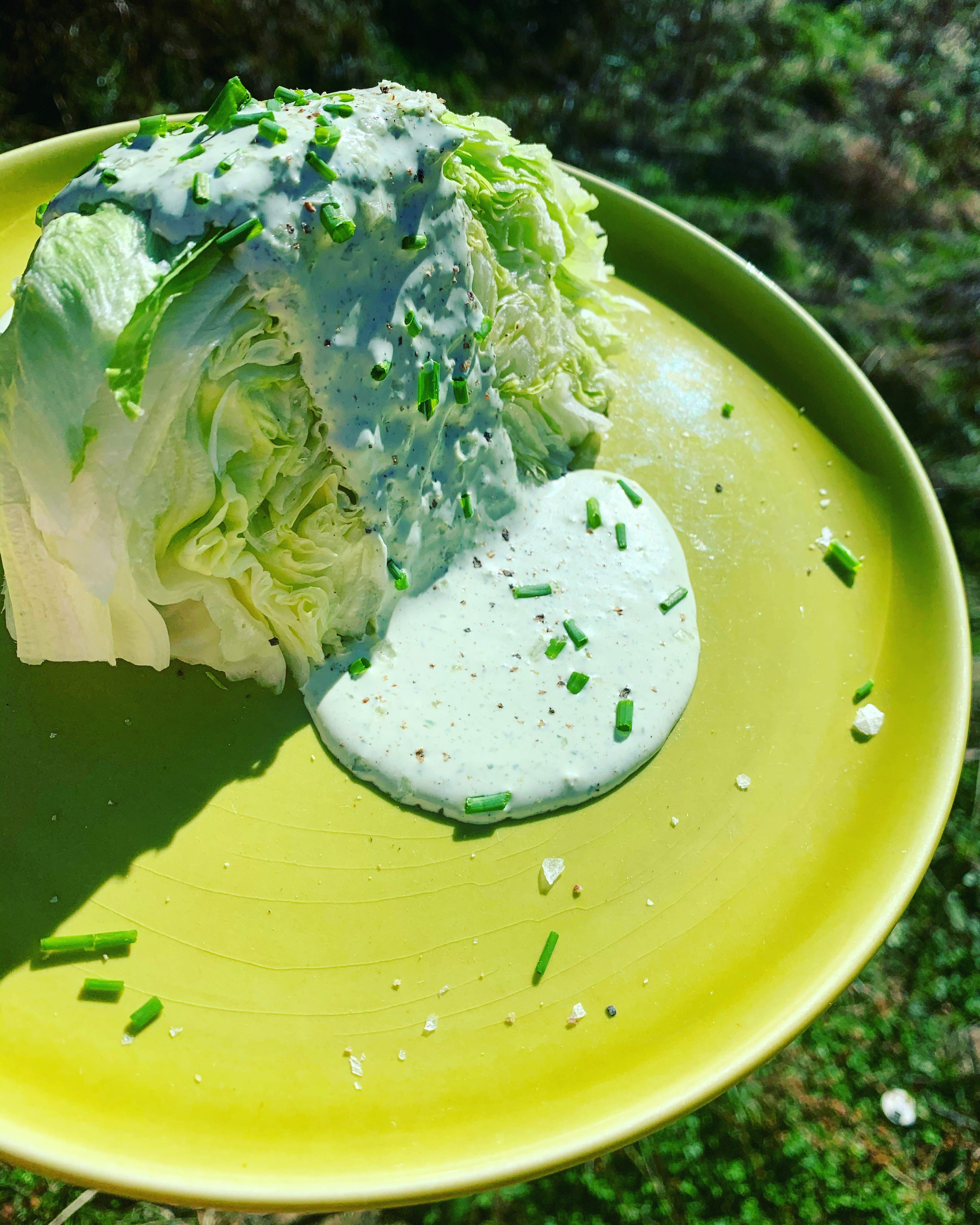 Minted Iceberg Salad with Buttermilk Dressing – Ruth Pretty Catering