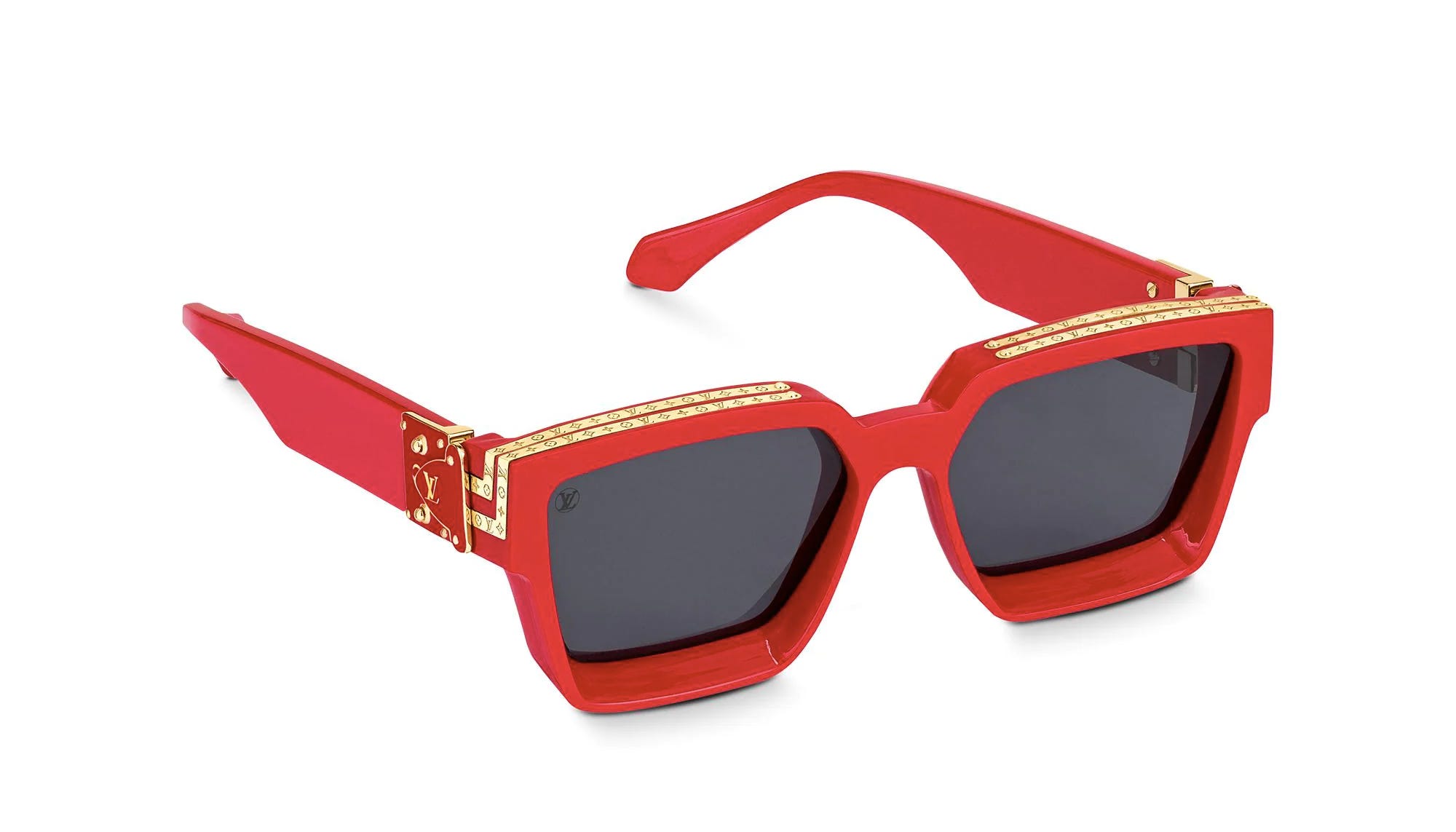 New Louis Vuitton 2004 Millionaire Sunglasses Red Gold Pharrell LV