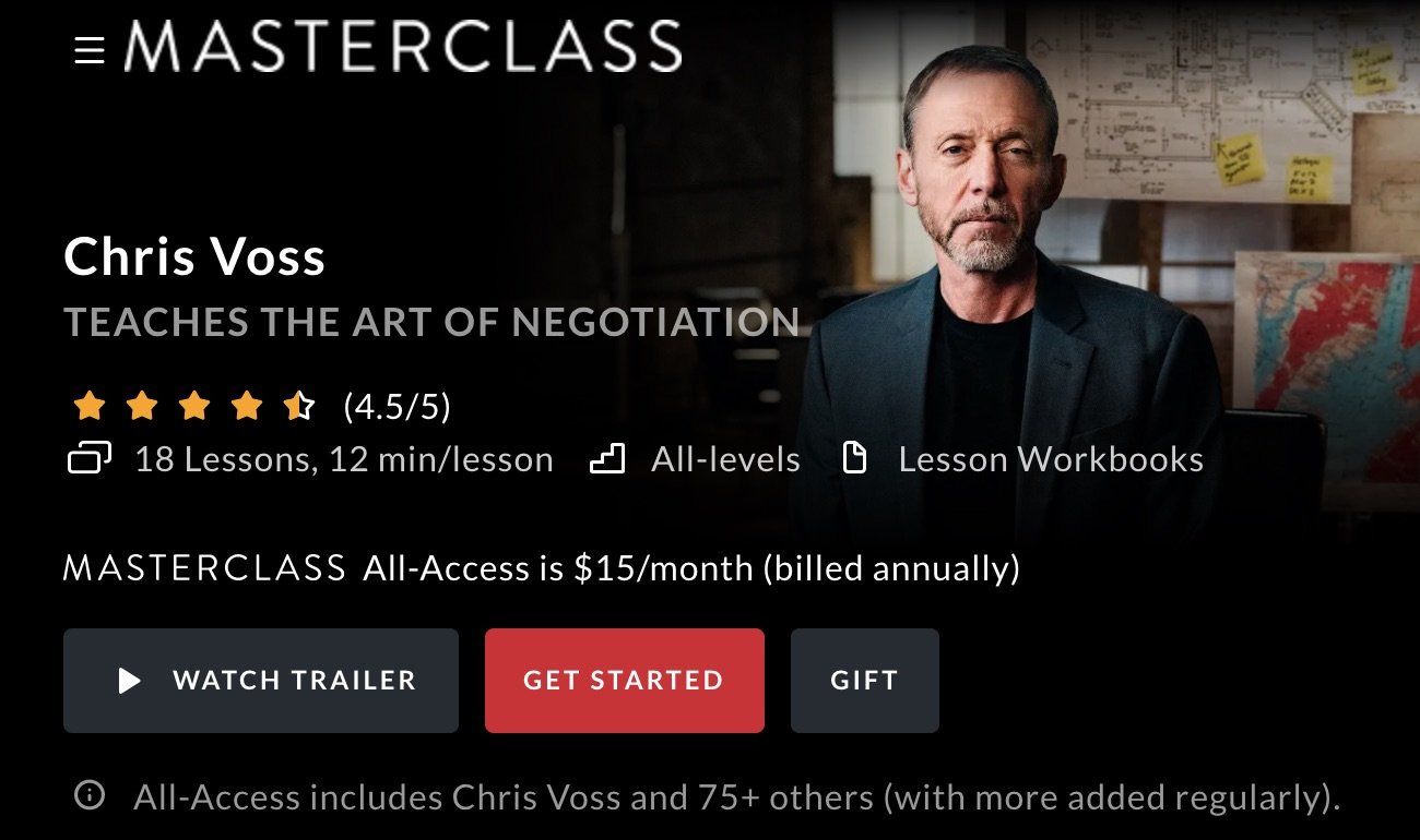 MasterClass Live with Chris Voss