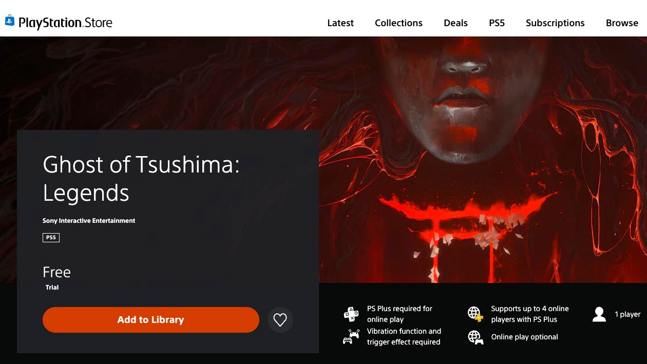 Ghost of Tsushima: Legends e Ark estão grátis na PS Plus em março