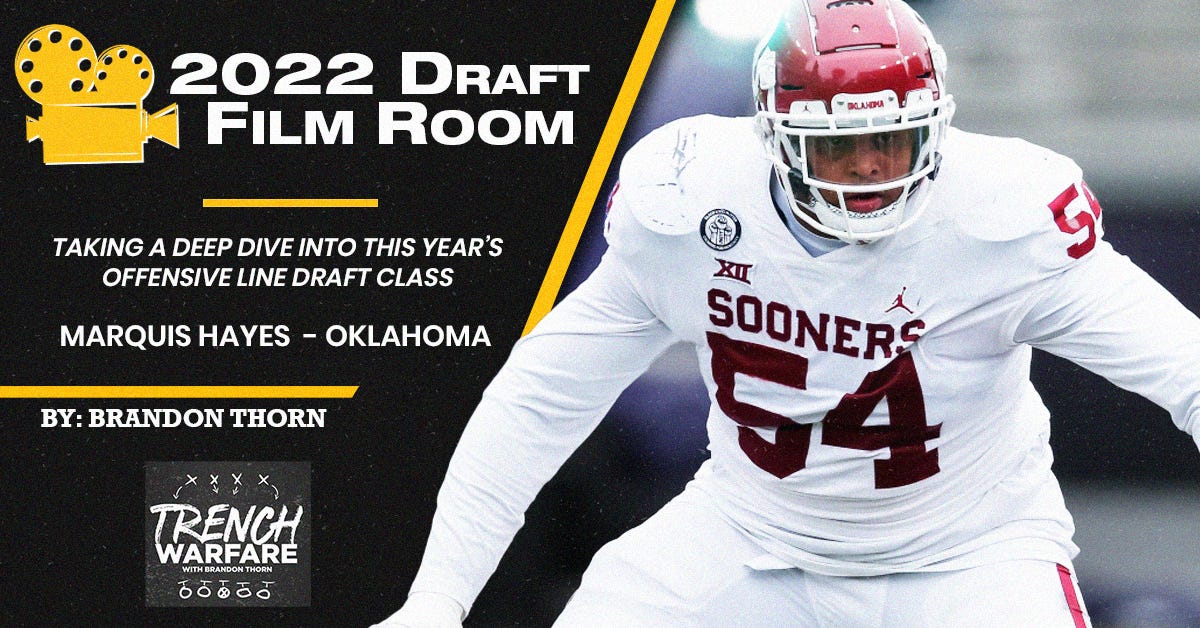 The Trench Warfare 2022 NFL Draft Film Room - Episode 2 featuring Oklahoma  G Marquis Hayes