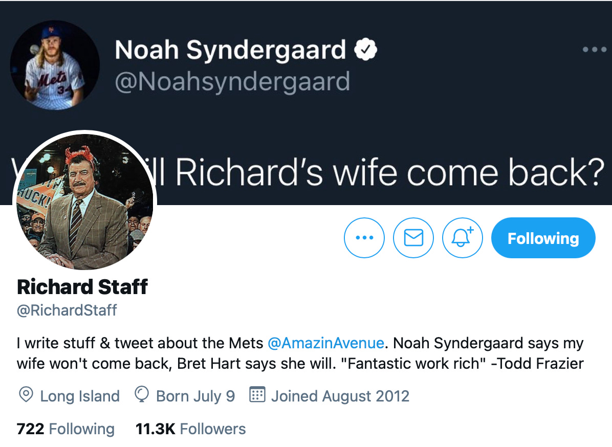The Jester-King of Mets Twitter - by James Schapiro